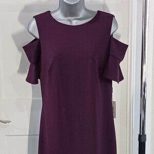 Calvin Klein Cold Shoulder Sheath Dress